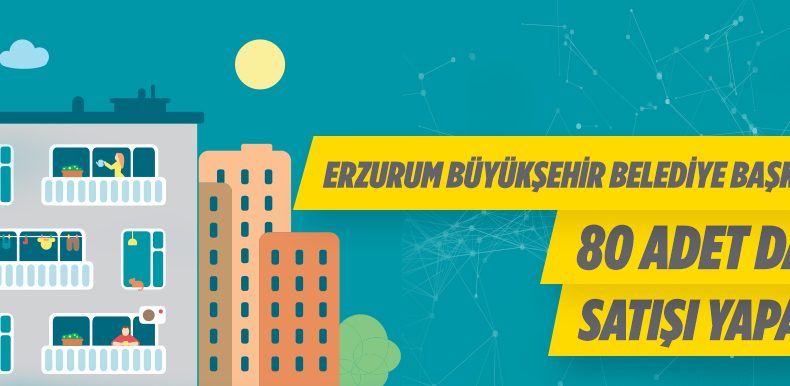 Erzurum Büyükşehir Belediye Başkanlığı 80 Adet Daire Satışı Yapacak