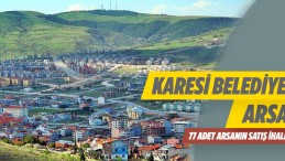 Balıkesir Karesi Belediyesine Ait 77 Adet Arsa İhale İle Satılacaktır