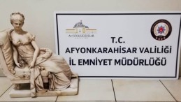 Afyonkarahisar’da Tarihi Heykel ve Sikkeler Ele Geçirildi