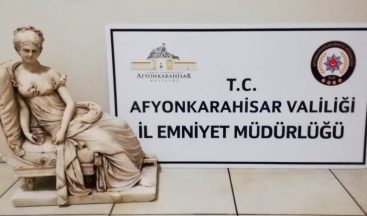 Afyonkarahisar’da Tarihi Heykel ve Sikkeler Ele Geçirildi