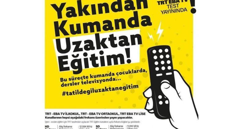 Uzaktan Eğitim EbaTV Frekansları Yayınlandı