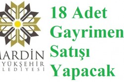 MARDİN BÜYÜKŞEHİR BELEDİYESİNDEN GAYRİMENKUL SATIŞI