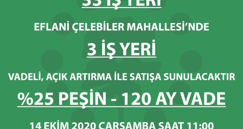 Karabük Toki 36 Adet İşyerini Satışa Sundu