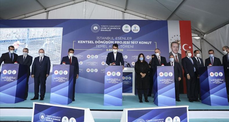 İstanbul Esenler’de 1617 Konutun Temeli Atıldı