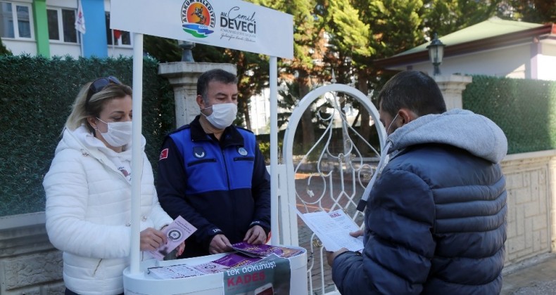 Atakum Belediyesi’nin ekipleri şiddetle mücadele için sahada