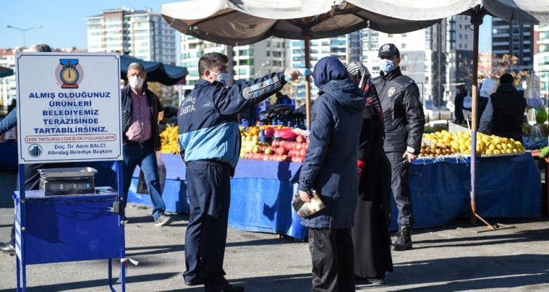 Başkentte pazarlar sıkı denetim altında