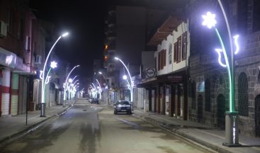 Cizre Belediyesi Caddelerini Süslüyor