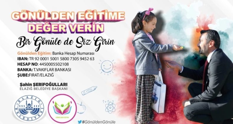 Elazığ’da “Bir gönüle de siz girin” videosunu on binler izledi, çok sayıda tablet bağışı geldi