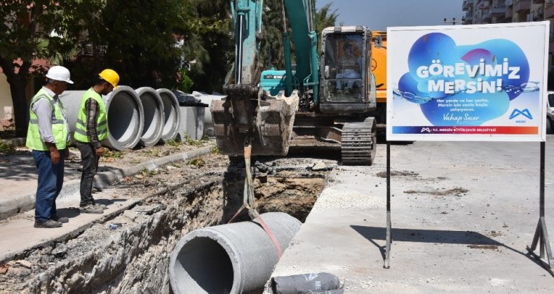 Mezitli’ye Yeni Yağmursuyu Hattı