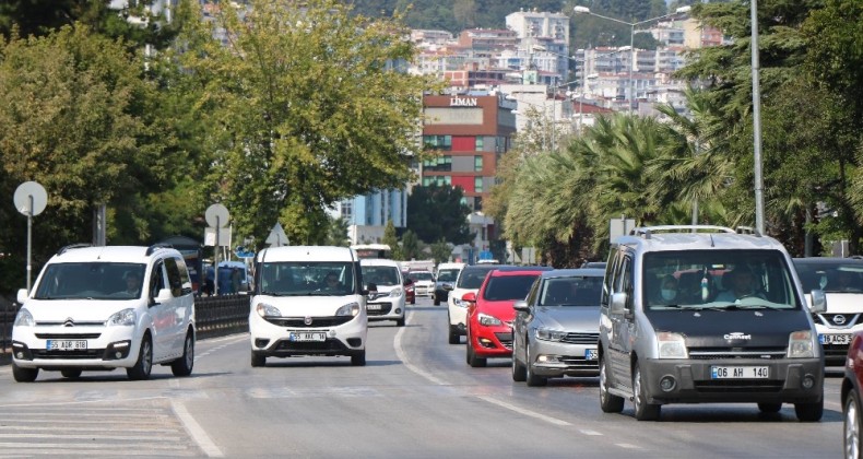 Samsun’da motorlu kara taşıt sayısı bir yılda 17 bin 571 adet arttı