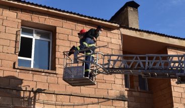 Ahlat Devlet Hastanesinde yangın tatbikatı