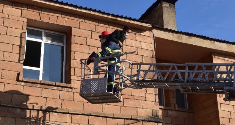 Ahlat Devlet Hastanesinde yangın tatbikatı