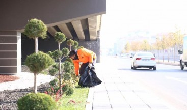 Aksaray’da yeşil alanlar kışa hazırlandı