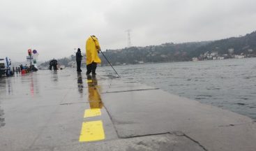 Arnavutköy Sahilinde Balıkçılara Sosyal Mesafe Ayarı