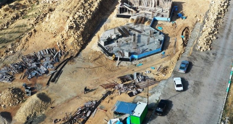 Beyazgül’den Bozava’da yapımı başlanan kütüphaneye ziyaret