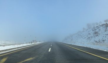 Bingöl -Elazığ karayolunda sis etkili oluyor