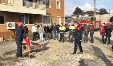 Bingöl’de polise yangın eğitimi