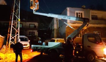 Elektrik arıza ekiplerinin yeni yıl mesaisi