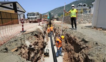 Hisarönü-Ovacık kanalizasyon hattının yüzde 41’i tamamlandı