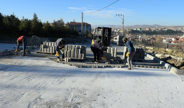 İscehisar’da yol yapım çalışmaları sürüyor