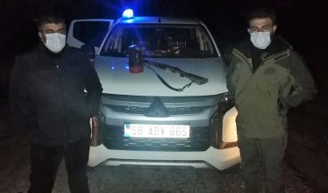 Kaçak tavşan avlayan 4 kişiye 8 bin lira ceza