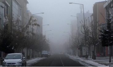 Kars’ta yoğun sis