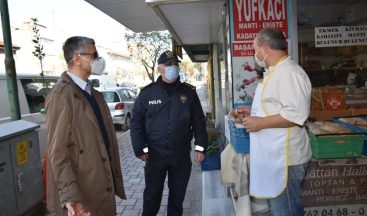 Kaymakam Yurt sokakları denetledi