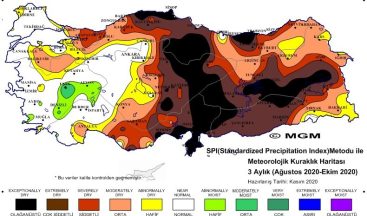 Meteorolojinin Kuraklık Haritası: Orta Karadeniz Şiddetli Kuraklık Riskinde