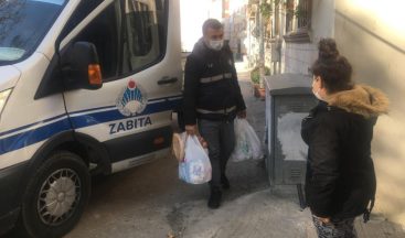 Osmangazi zabıtasından karantinadaki ailelere alışveriş desteği