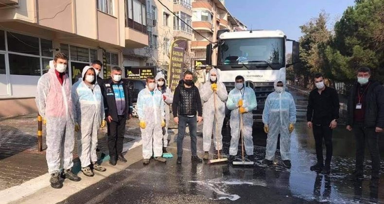 Özel ekipler Süleymanpaşa’yı karış karış dezenfekte ediyor