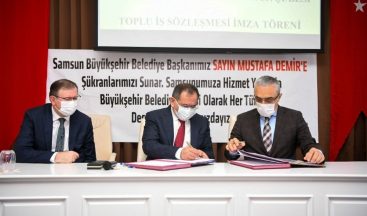 Samsun Büyükşehir Belediyesi’nde toplu sözleşme sevinci