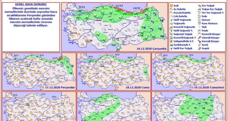 Samsun Valiliği’nden kuvvetli yağış uyarısı