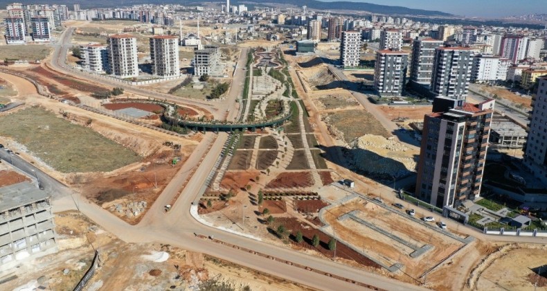 Şehitkamil’in en büyük parkı vadi park tamamlanmak üzere