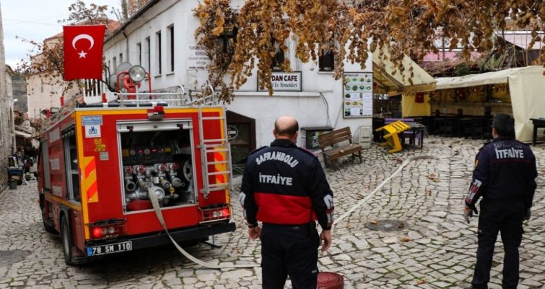 UNESCO Miras Listesi’nde yer alan Safranbolu’da yangın tatbikatı