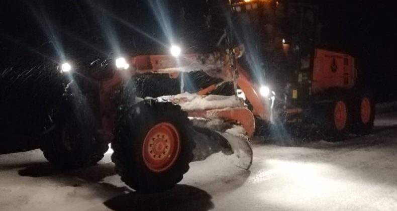 Antalya-Konya karayolunda kar kalınlığı 15 santime ulaştı