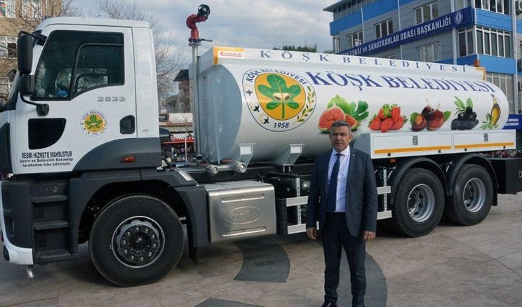 Bakanlık’tan Köşk Belediyesi’ne arazöz hibesi