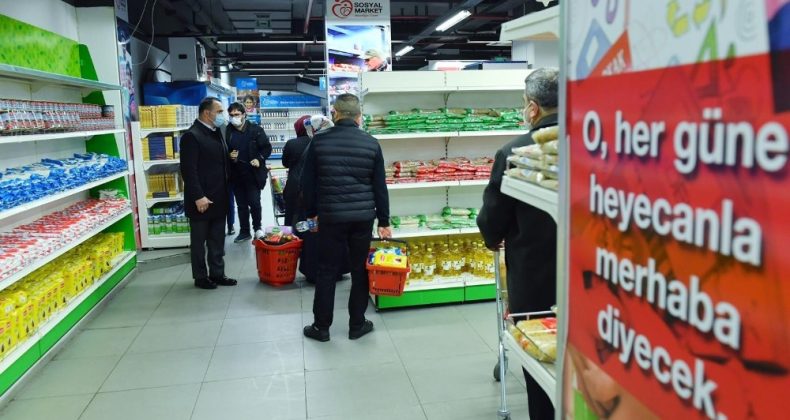 Beyoğlu’nda ihtiyaç sahiplerinin yüzü sosyal market ile gülüyor