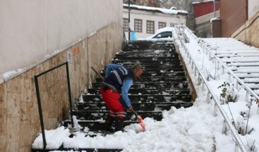 Bitlis’te günde 200 kamyon kar şehir dışına taşınıyor