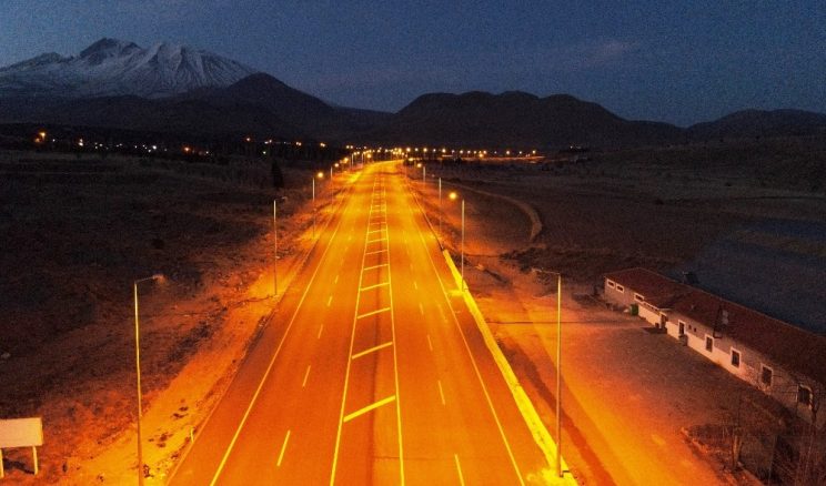 Develi – Erciyes yolu aydınlatma çalışmasının ilk etabı tamamlandı