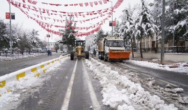 Diyarbakır Büyükşehir Belediyesi, karla mücadele çalışmalarına hızlı başladı