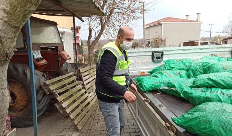 Ergene’de ihtiyaç sahiplerine kömür yardımı