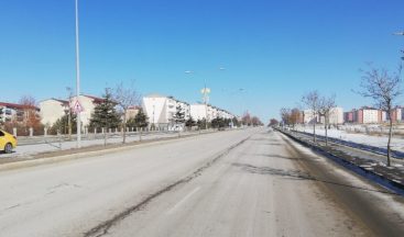 Erzurum’da yılın ilk gününde sokaklar boş kaldı