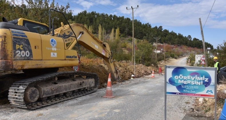 Gülnar’a 27.5 kilometre içmesuyu hattı döşendi