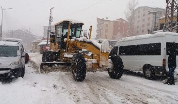 Hakkari Belediyesinden karla mücadele çalışması