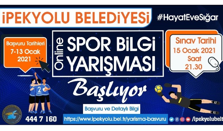 İpekyolu Belediyesinden online spor bilgi yarışması