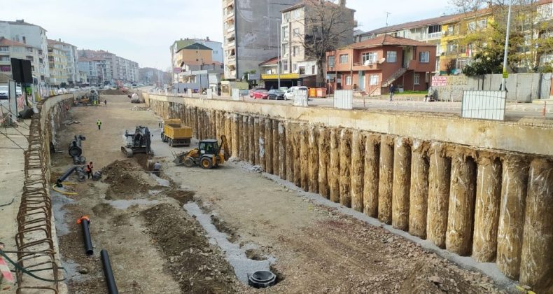 Karamürsel Köprülü Kavşağında tünel kazısına başlandı