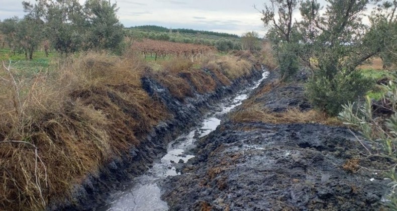 Kayaaltı’da bir kilometre dere temizliği yapıldı