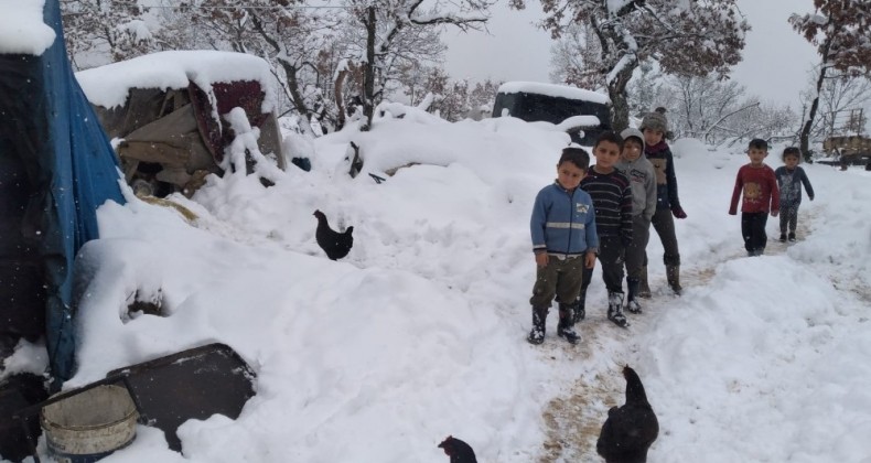 Mahsur kalan aile için seferber oldular