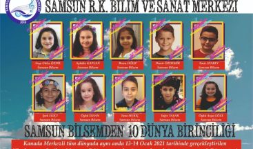 Matematikte 10 dünya birincisi Samsun BİLSEM’den