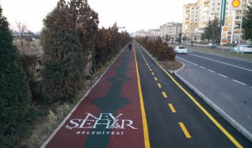 Nevşehir’de yenilenen yürüyüş yolu ve bisiklet yolu hizmete açıldı